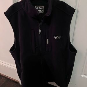 Men’s Drake Black Fleece Vest